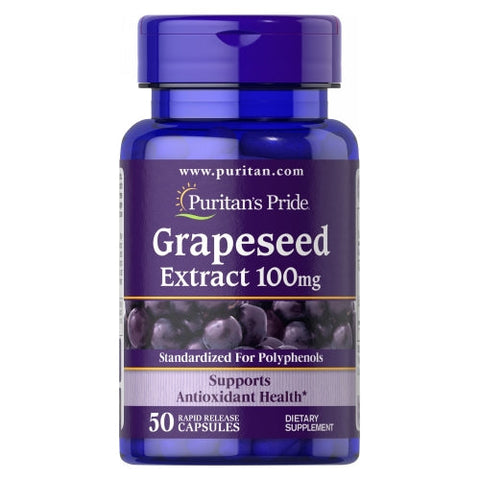 Puritan's Pride, Grapeseed Extract, 100 mg, 50 Capsules Puritan's Pride