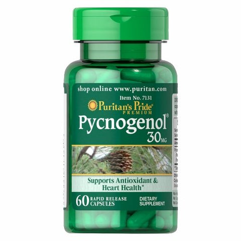 Puritan's Pride, Pycnogenol, 30 Mg, 60 Capsules Puritan's Pride