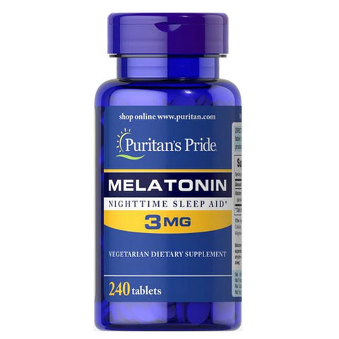 Puritan's Pride, Melatonin, 3 mg, 240 Tablets Puritan's Pride