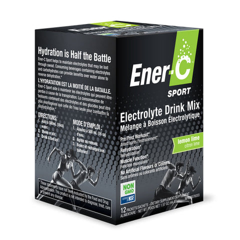 Ener-C, Ener C Sport Electrolyte Lemon Lime, 12 Packets Ener-C