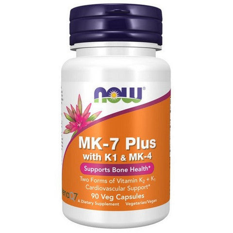 Now Foods, MK-7 Plus With K1 And MK-4, 90 Veg Capsules Now Foods