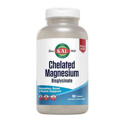 Kal, Chelated Magnesium Bisglycinate, 180 Tabs