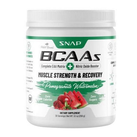 Snap Supplements, BCAA Powder Pomegranate Watermelon, 267 Grams Snap Supplements