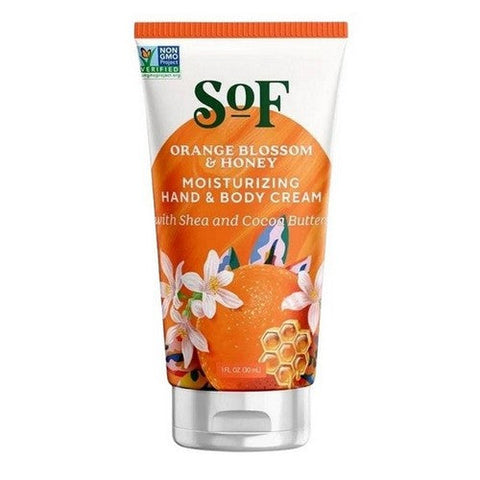 South Of France Soaps, Moisturizing Hand and Body Cream Orange Blossom & Honey, 1 Oz South Of France Soaps