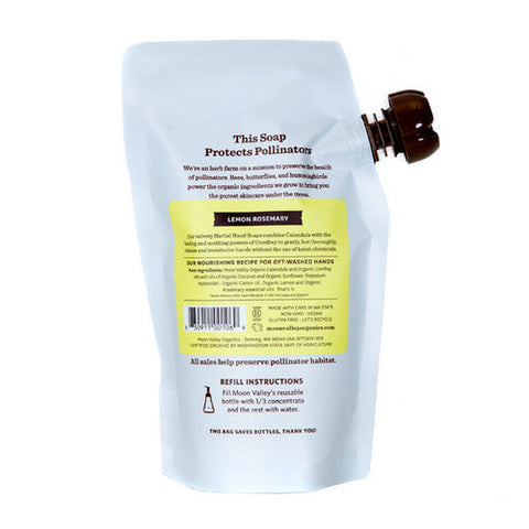 Moon Valley Organics, Foaming Herbal Hand Soap Concentrate Lemon Rosemary, 10.7 Oz Moon Valley Organics