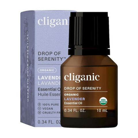 Cliganic, Organic Essential Oil Lavender, 0.34 Oz