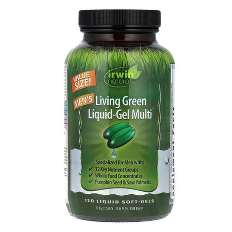 Irwin Naturals, Men'S Living Green Liquid-Gel Multi, 120 Softgels Irwin Naturals