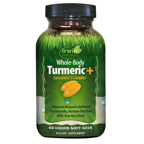 Irwin Naturals, Whole Body Turmeric +Curcumin C3 Complex, 60 Softgels Irwin Naturals