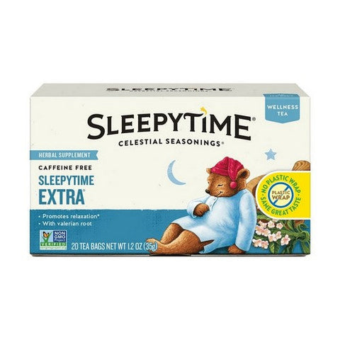 Celestial Seasonings, Wellness Tea Sleepytime Extra Caffeine Free, 20 Bags Celestial Seasonings