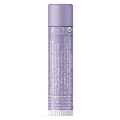 Badger Balm, Lavender & Orange Lip Balm Stick, .15 Oz Badger Balm