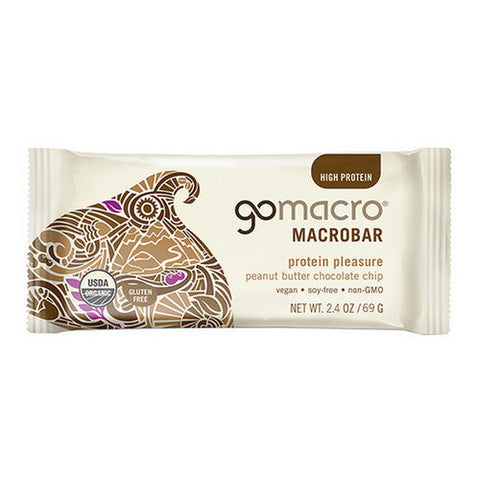 Gomacro, Organic Macrobar Peanut Butter Chocolate Chip, 12 Count Gomacro