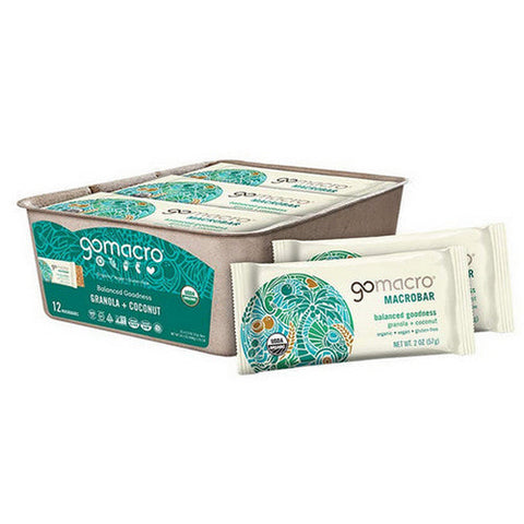 Gomacro, MacroBar Granola Coconut, 12 Count Gomacro
