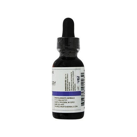 Four Elements Herbals, Elderberry Tincture, 1 Oz Four Elements Herbals