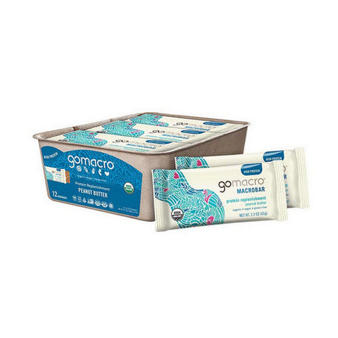 Gomacro, Organic MacroBar Peanut Butter, 12 Count Gomacro
