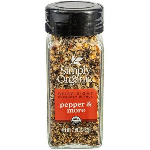 Simply Organic, Organic Spice Right Pepper And More, 2.2 Oz Simply Organic