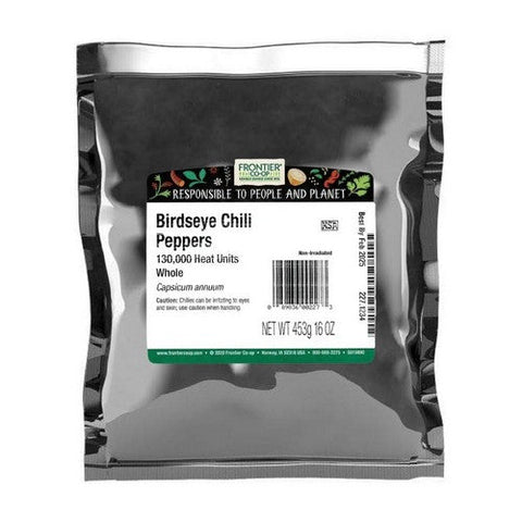 Frontier Coop, Birdseye Chili Pepper Whole, 1 Lb Frontier Coop