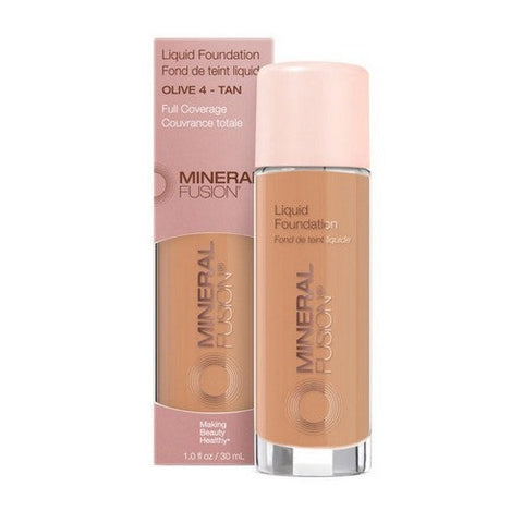 Mineral Fusion, Liquid Foundation Olive 4 Tan, 1 Oz Mineral Fusion