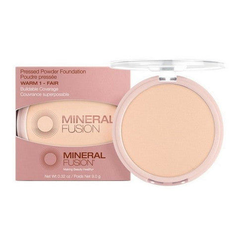 Mineral Fusion, Pressed Powder Foundation Warm 1 Fair, 0.32 Oz Mineral Fusion