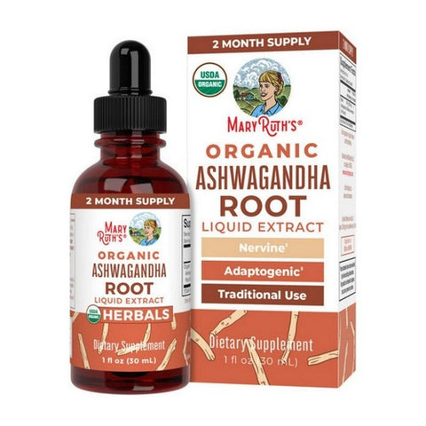 MaryRuth's, Organic Ashwagandha Root Liquid Drops, 1 Oz MaryRuth's