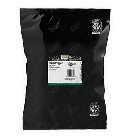 Frontier Coop, Organic Fine Grind Black Pepper, 1 Lb Frontier Coop