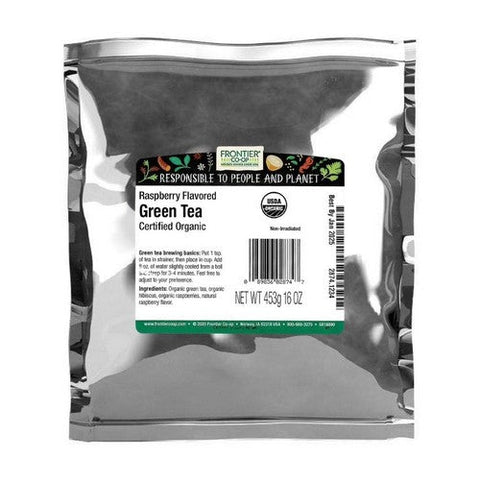Frontier Coop, Organic Raspberry Green Tea, 1 Lb Frontier Coop