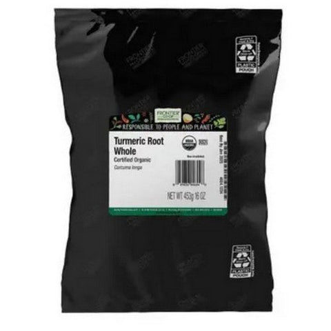 Frontier Coop, Organic Turmeric Root Whole, 1 Lb Frontier Coop