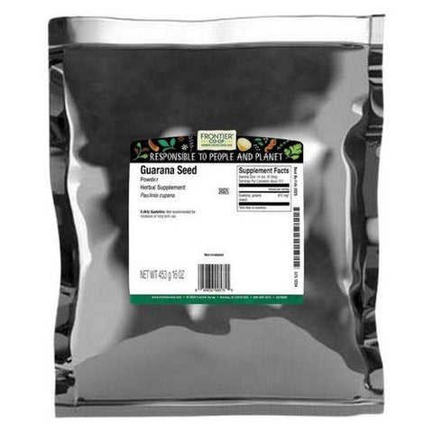 Frontier Coop, Guarana Seed Powder, 1 Lb Frontier Coop