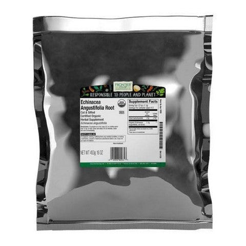 Frontier Coop, Organic Echinacea Angustifolia Root Cut & Sifted, 1 Lb Frontier Coop