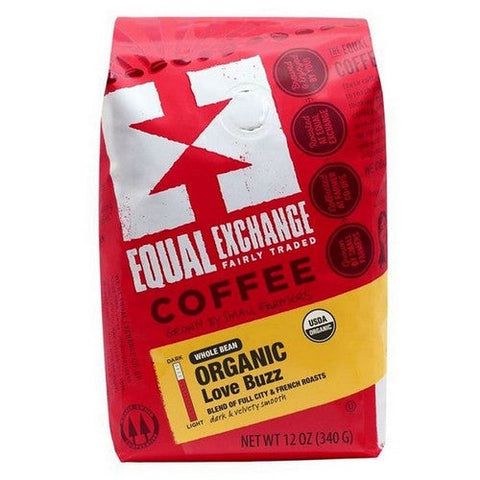 Equal Exchange, Organic Love Buzz Dark Roast Coffee, 12 Oz Equal Exchange