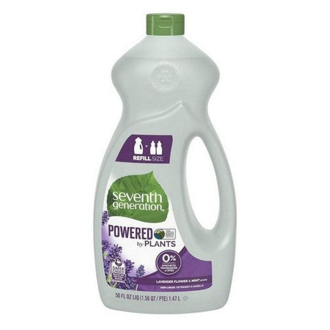 Seventh Generation, Lavender Floral And Mint Dish Liquid, 50 Oz Seventh Generation