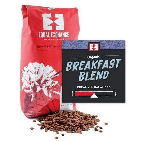Equal Exchange, Organic Breakfast Blend Whole Bean Coffee, 5 Lbs Equal Exchange
