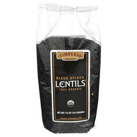 Timeless Natural Foods, Organic Black Beluga Lentils, 16 Oz Timeless Natural Foods