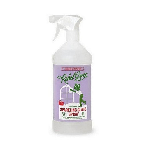 Rebel Green, Glass Cleaner Lavender And Grapefruit, 32 Oz Rebel Green