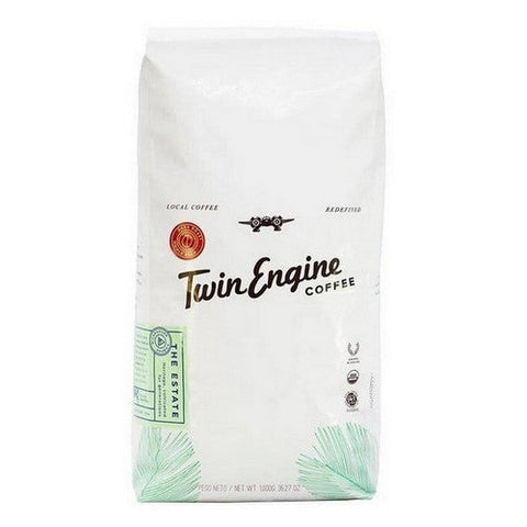 Twin Engine Coffee, Organic Estate Dark Whole Bean Coffee, 2.2 lb Twin Engine Coffee