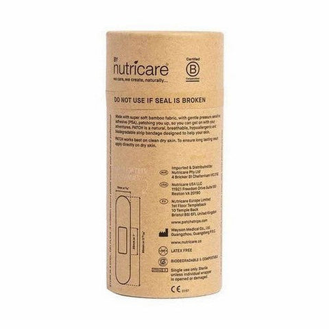 Patch, Natural Bamboo Adhesive Bandages, 25 Count Patch