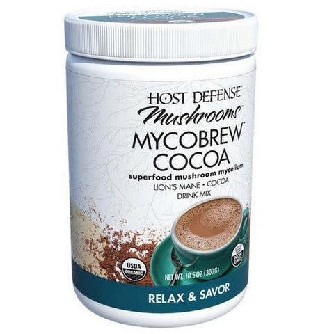 Host Defense, MycoBrew Cocoa Powder, 10.5 Oz Host Defense
