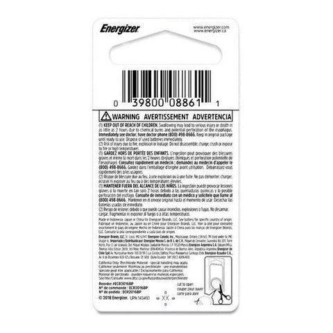 Energizer, Lithium Battery 2016, 1 Each Energizer