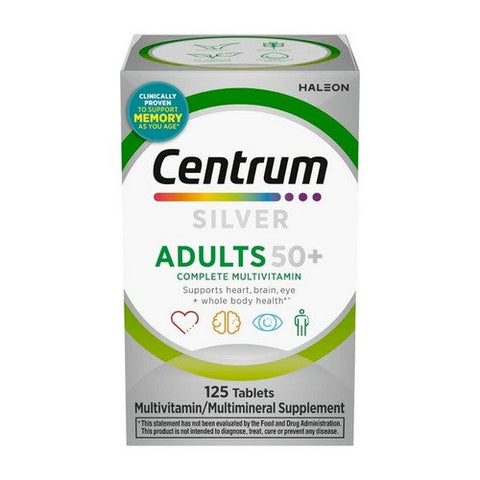 Centrum, Silver Adult 50+, 125 Tablets Centrum
