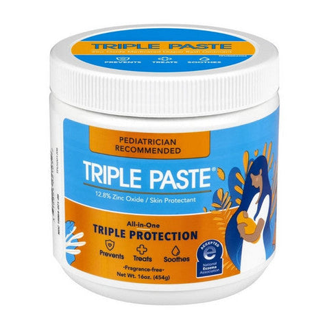 Triple Paste, Zinc Oxide Medicated Diaper Rash Ointment, 16 Oz Triple Paste
