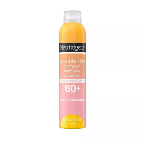 Neutrogena, Invisible Daily Defense Body Spray Sunscreen Spf 60+, 5 Oz Neutrogena