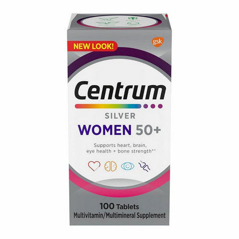 Centrum, Silver Women 50 Plus Multivitamin, 100 Count Centrum