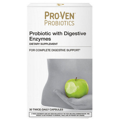 Pro-Ven Probiotics, Probiotic with Digestive Enzymes, 30 Caps Pro-Ven Probiotics