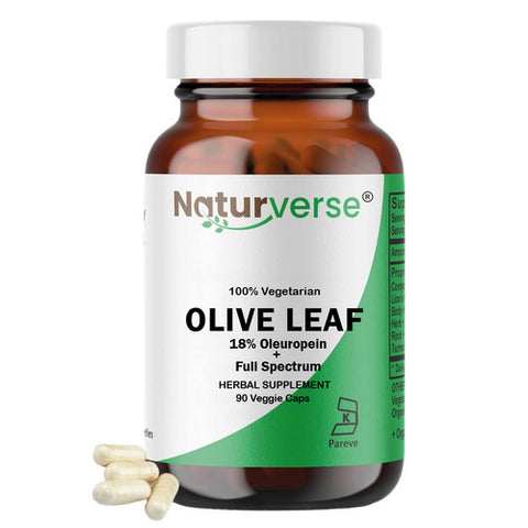 Naturverse, Olive Leaf Powder Capsules Standardized, 90 VegCaps Naturverse