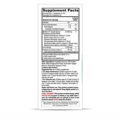 Nature's Answer, Natural Mullen-X Cough Syrup Multi-System, 4 Oz Nature's Answer