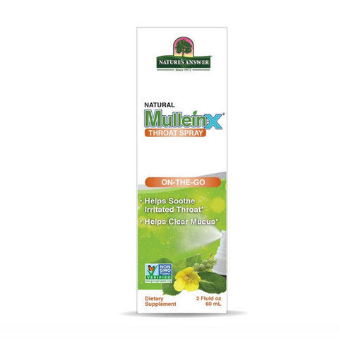 Nature's Answer, Natural MulleinX Throat Spray, 2 Oz Nature's Answer