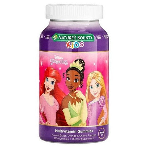 Nature's Bounty, Kids Disney Princess Multivitamin Gummies, 180 Count Nature's Bounty