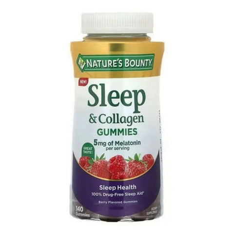 Nature's Bounty, Sleep Melatonin And Collagen Gummies, 5 Mg, 140 Count Nature's Bounty