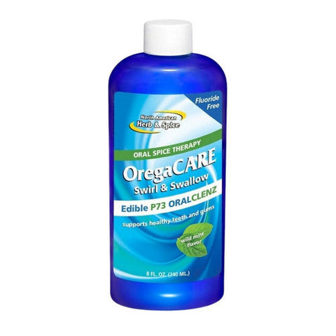 North American Herb & Spice, OregaCare Swirl And Swallow Mouthwash Mint, 8 Oz North American Herb & Spice