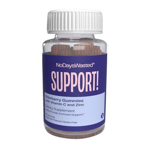 No Days Wasted, Support Elderberry Vitamin C And Zinc, 60 Gummies No Days Wasted