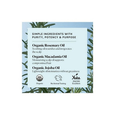 Sky Organics, Organic Rosemary Strong Roots Oil With Macadamia Oil, 2 Oz Sky Organics